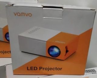 Mini Proyector Vamvo Naranja/Blanco