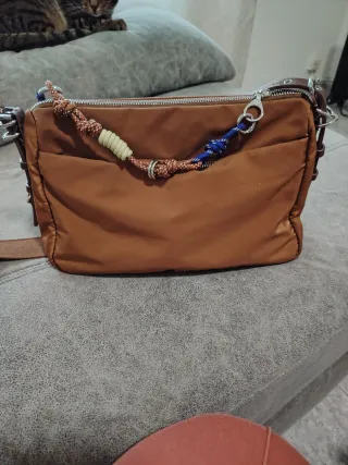 Bolso bandolera mujer marrón