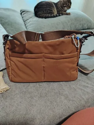 Bolso bandolera mujer marrón