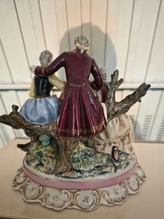 Figura Adorno Porcelana Pareja