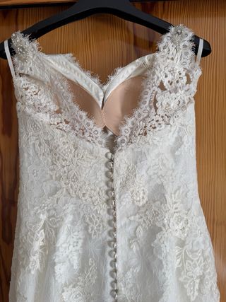 Vestido Novia Sirena Talla 36-38 Encaje