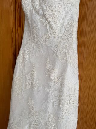 Vestido Novia Sirena Talla 36-38 Encaje