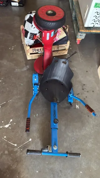 Patinete Hoverboard Rojo Con silla