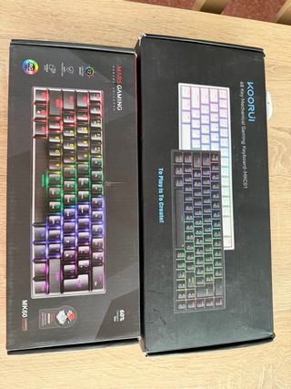 2 Teclados Gaming Koorui y Mars Gaming