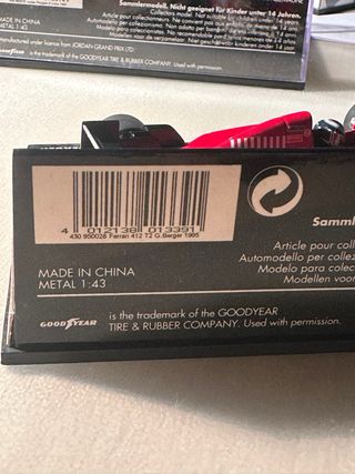 Minichamps Ferrari 412 T2 G. Berger