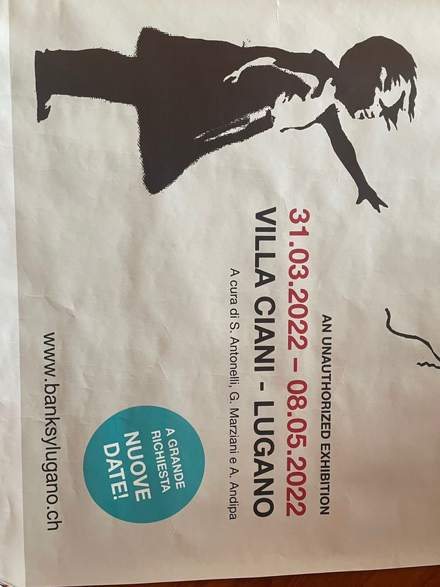 Manifesto pubblicitario mostra Banksy 2022