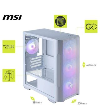 MSI MAG Forge M100R Caja PC Blanca