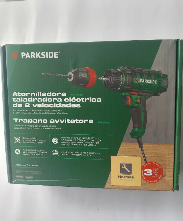 Atornilladora y taladradora Parkside 2 velocidades