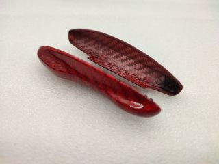 CARCASA LLAVE DE CARBONO PORSCHE NUEVO ROJO