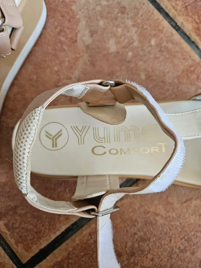 Sandalias Yumas Mujer Talla 37 Beige