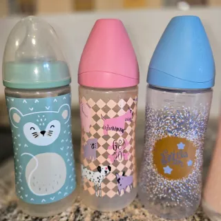 TODO EL lOTE. Lote 5 Biberones Suavinex premium +1