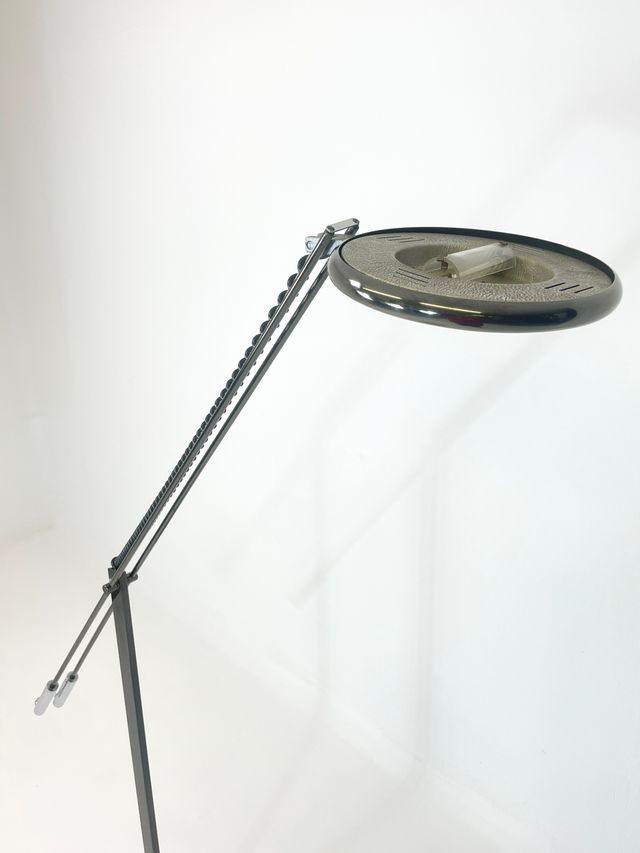 Lampada da terra in metallo anni '70