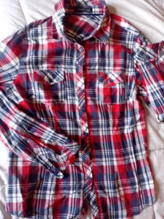 Oferta/Camisa de cuadros REACTIVO Talla 38 Mujer