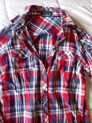 Oferta/Camisa de cuadros REACTIVO Talla 38 Mujer