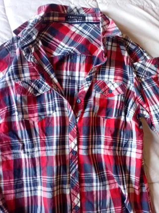 Oferta/Camisa de cuadros REACTIVO Talla 38 Mujer