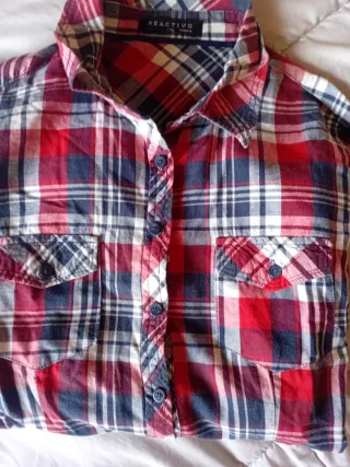 Oferta/Camisa de cuadros REACTIVO Talla 38 Mujer