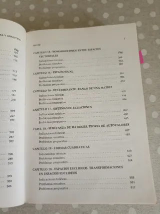 Problemas de álgebra y analítica (e indicacione...