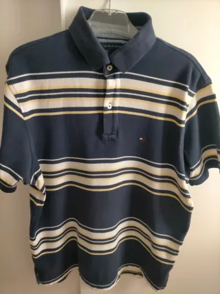 Polo Tommy Hilfiger Talla M Rayas