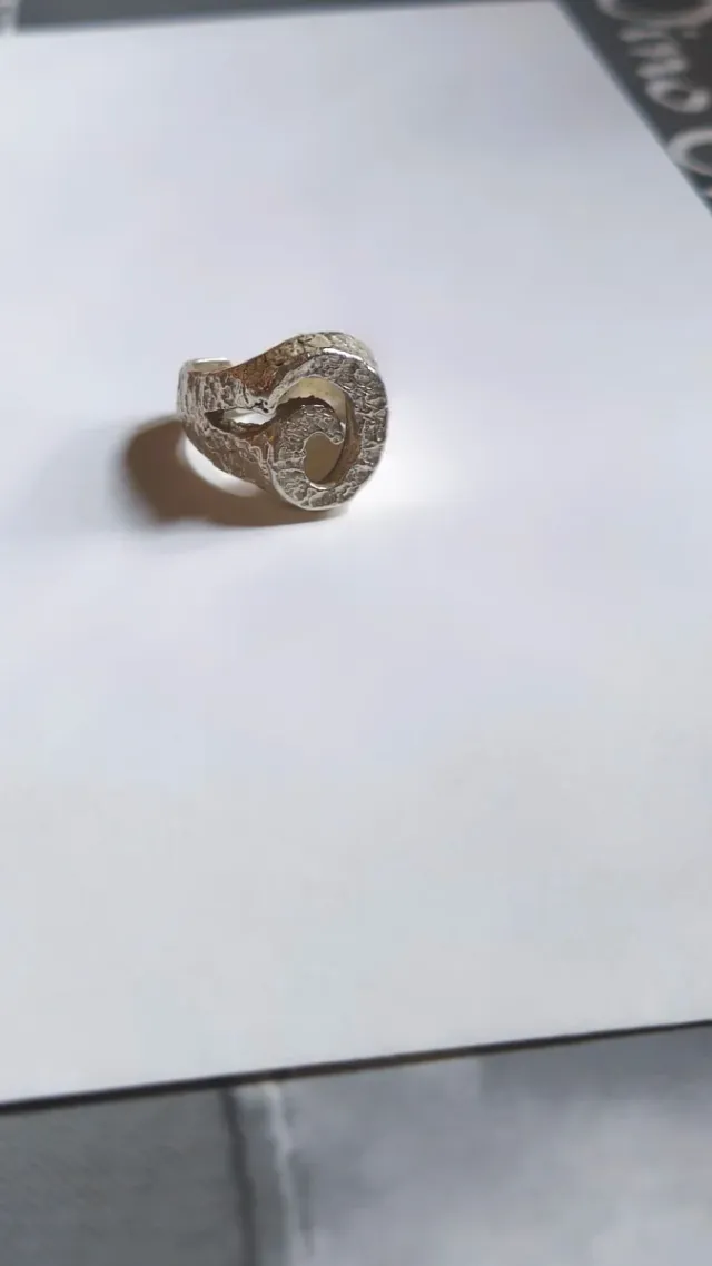 Anello Argento 925 Monogramma Lettera