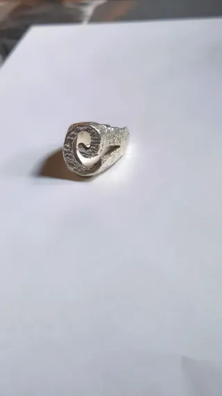 Anello Argento 925 Monogramma Lettera