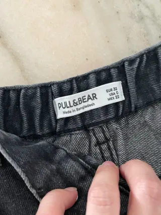 Pantalones cortos vaqueros negros mujer