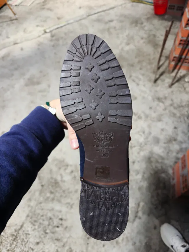 Botas altas de ante azul