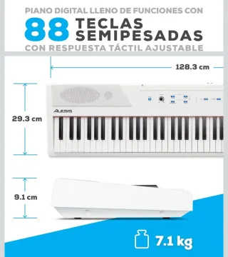 Piano Eléctrico Alesis Recital + Soporte
