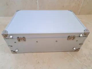 Maletín joyero plateado