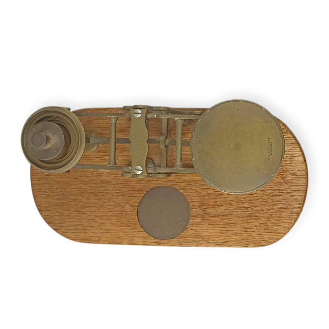 Balanza/báscula postal antigua de J&E Ratcliff