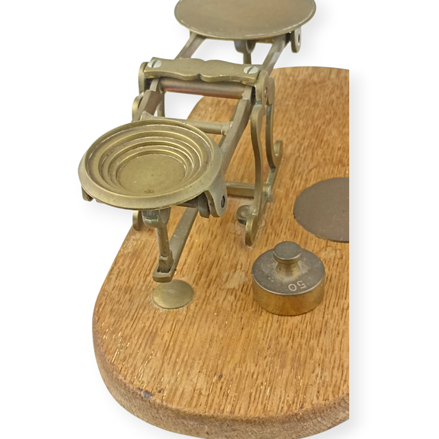 Balanza/báscula postal antigua de J&E Ratcliff