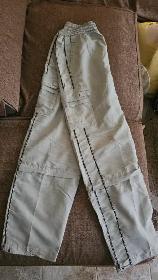 Pantalone sportivo uomo verde/grigio