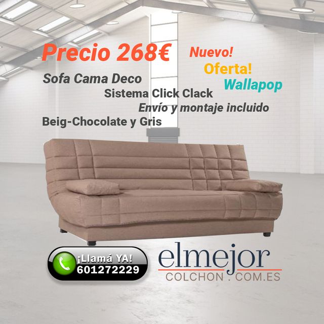 Sofá cama con arcón y cama 130x190 Málaga C/ Envío