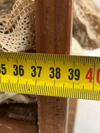 Cuna de Juguete Antigua Madera Oscura