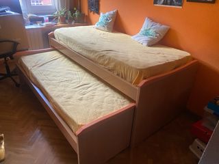 Cama nido doble con 4 cajones