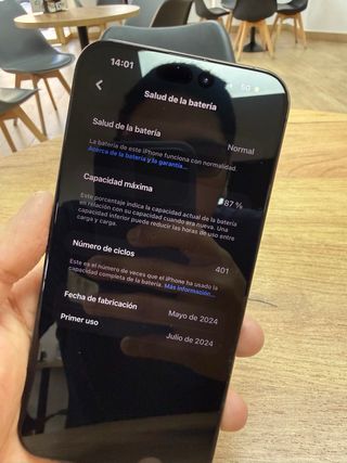 iPhone 15 Pro Max Negro 87% Batería