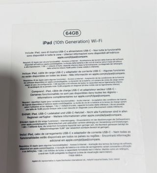 iPad 10ª Gen 64GB Azul + Funda + USB + protector