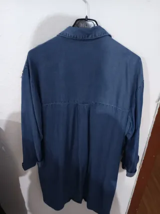 Camisa mujer vaquera con adornos de perlas