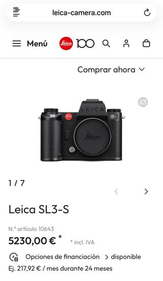 Leica SL3-S Cámara Digital