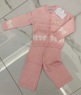 Completo bimba Miss Brum rosa fiocco