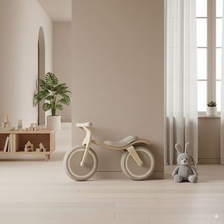 Bicicleta equilibrio madera haya