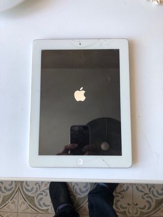 iPad Apple Blanco Pantalla Rota