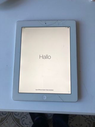 iPad Apple Blanco Pantalla Rota