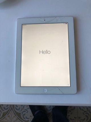 iPad Apple Blanco Pantalla Rota