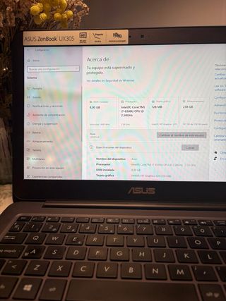 Portatile ASUS Zenbook UX305 Grigio/Argento