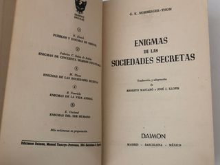 2 EJEMPLARES DE LA COLECCIÓN GRANDES ENIGMAS