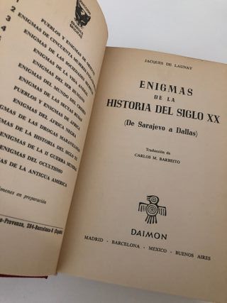 2 EJEMPLARES DE LA COLECCIÓN GRANDES ENIGMAS