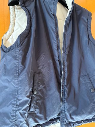 Gilet Uomo Double Face Beige/Nero