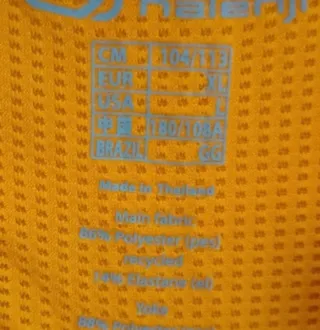 Camiseta manga larga Kalenji negra y naranja