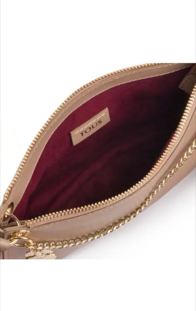 Bolso Tous Beige Flecos Cadena