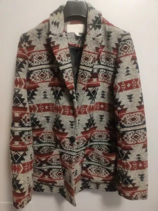 Americana estampada multicolor